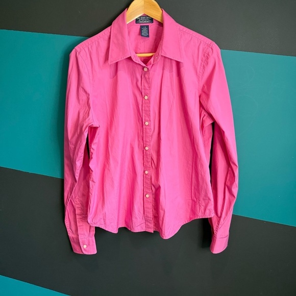 Ralph Lauren Polo Jeans Vibrant Pink Cotton Shirt - Picture 6 of 12